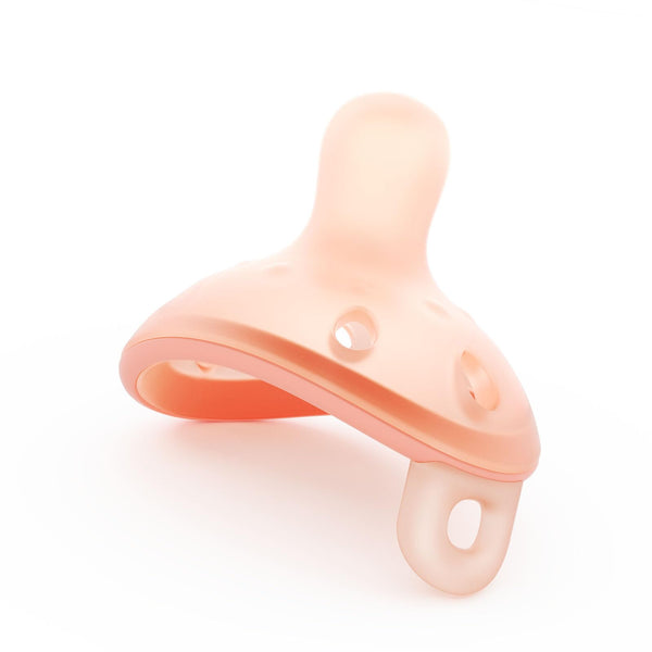 Garkoko Breast-Like Baby Pacifier 0–6 Months, Peach, 1-Pack