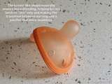 Garkoko Breast-Like Baby Pacifiers 0–6 Months, Peach, 2-Pack